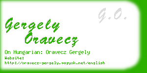 gergely oravecz business card